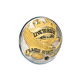 Custom Chrome LIVE TO RIDE Point Gold Cover Horizontal Mounting Holes Fit For Harley 1970-2003